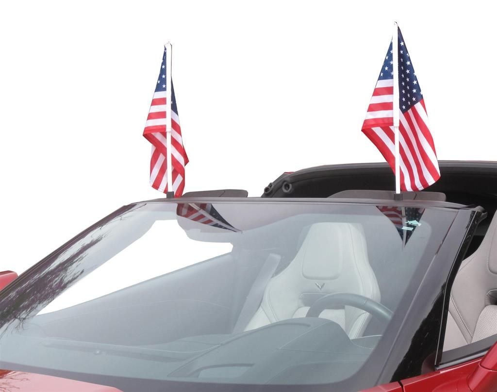 107071 14-19 Conv Windshield Mount Flag Caddie