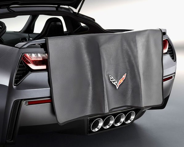 107117 14-19 Rear Bumper Bib/Apron With C7 Emblem