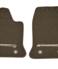 107135 14-19 Brownstone Floor Mat Emblem Stingray Logo