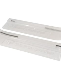 107436 14-19 Clear Door Sill Cover w/Corvette Logo