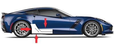 107453 15-19 Cleartastic Rocker Panel & Lower Door