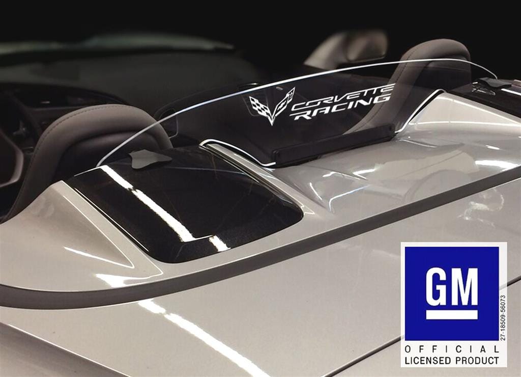 107591 14-19 Convertible Wind Deflector With Corv Racing