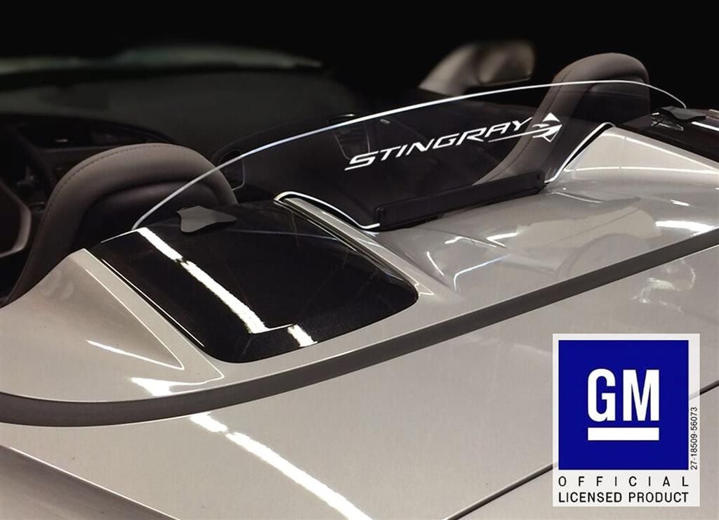 107670-01 14-19 Clear Convertible Wind Deflector w/ Stingray