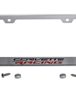 108878 Corvette Racing geborsteld roestvrij staal licentieplaat Frame