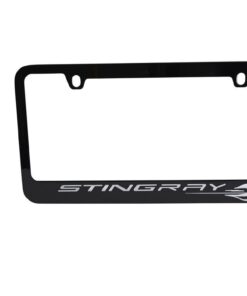 108910 C8 zwart Stingray License plaat Frame Bezel