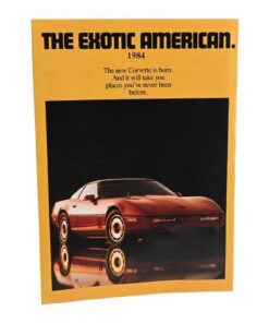 114033 1984 Corvette Foldout Sales Brochure