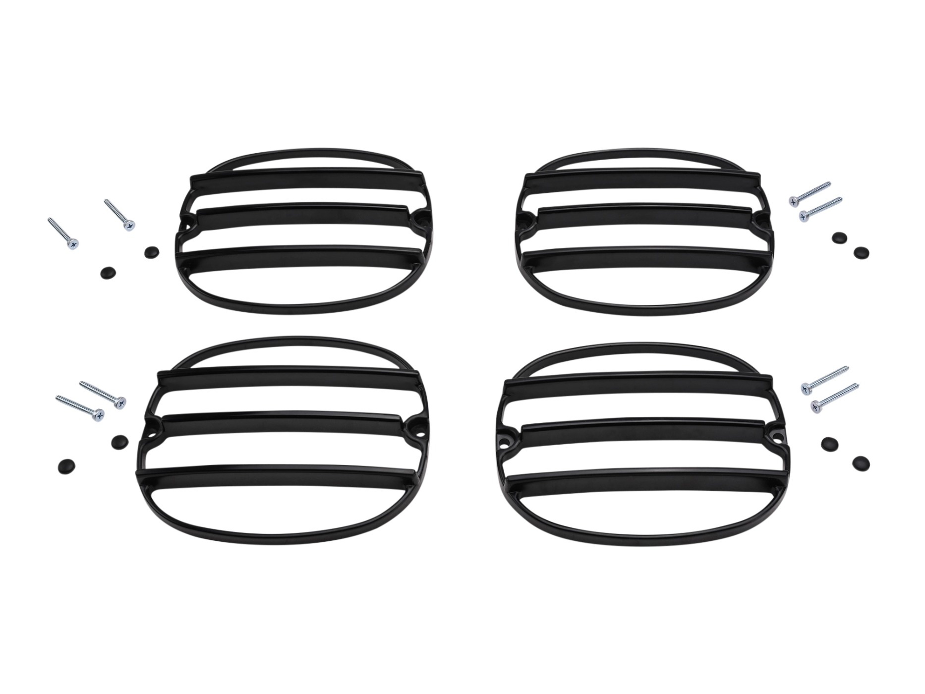 114320 91-96 zwart Unpainted Phantom achterlicht Grilles
