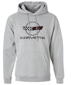 114505 Hoodie/Hooded Sweatshirt met C4 geborduurd logo grijs