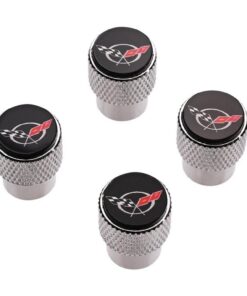 115027 c5 logo chrome gekrulde klep steel caps