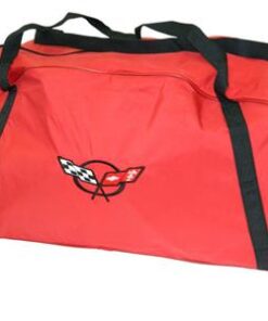 115500 Rode Duffel / Car Cover opslagzak met C5 geborduurd Logo
