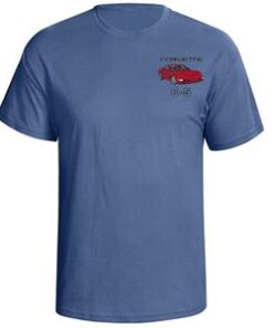 115549 97-04 T-shirt - Blauw met uw buiten-en interieur Coupe kleuren
