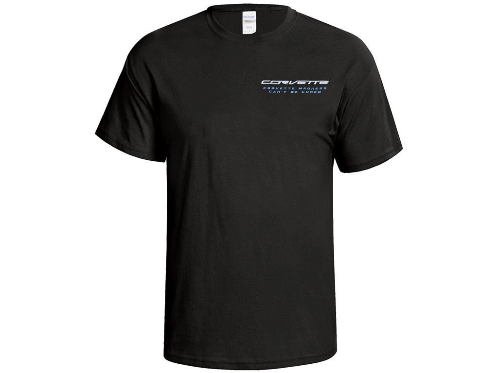 115936 Corvette waanzin kan niet worden genezen zwart t-shirt * specific size *