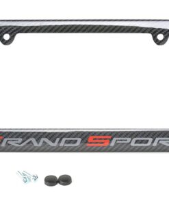 116099 10-13 Carbon Fiber Rear License Plate Frame met Grand Sport