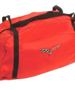 116666 Rode Duffel / Car Cover opslagtas met C6 geborduurd Logo