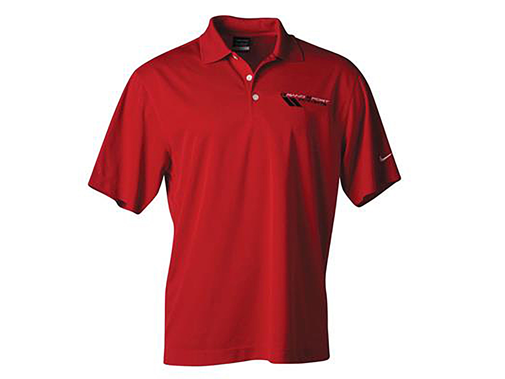 116687 Red Nike Polo Shirt met Grand Sport geborduurd Emblem