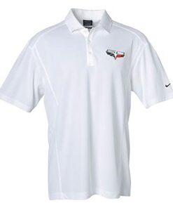 116694 polo shirt - c6 60th anniversary white nike dri-fit