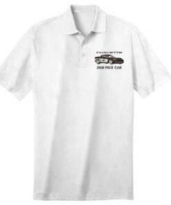 116785 Polo Shirt - Toernooi Wit met 2008 Coupe Pace Car
