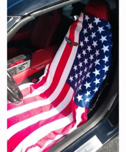 116996 American Flag Towel2GO met C6 Corvette Logo