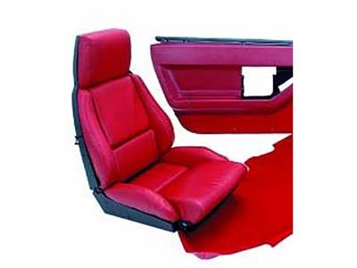 134210 84-87 Interieurpakket Sport vinyl leer Look stoel afdekking (ND)