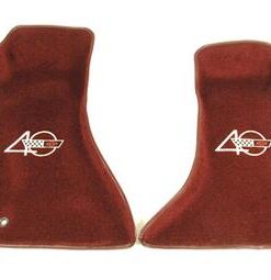 134398 1993 Contoured Floor Mats met C4 40th Anniversary logo - paar