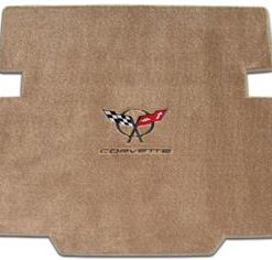 135116 1997-2004 cargo mat - coupe w/black c5 logo en corvette script - lloyd ontwerp
