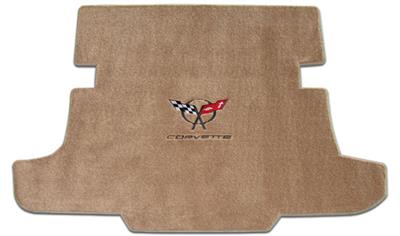 135116 1997-2004 cargo mat - coupe w/black c5 logo en corvette script - lloyd ontwerp