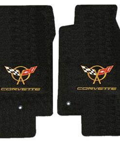 135122 1997-2004 Floor Mats - Met Goud C5 Logo En Corvette Script - Lloyd Design