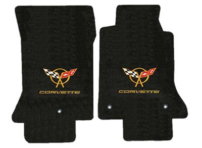 135122 1997-2004 Floor Mats - Met Goud C5 Logo En Corvette Script - Lloyd Design