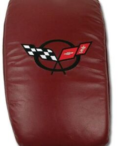135136 97-99 Center Console Kussenhoes - Vette Rest Firethorn Rood met zwart C5 logo