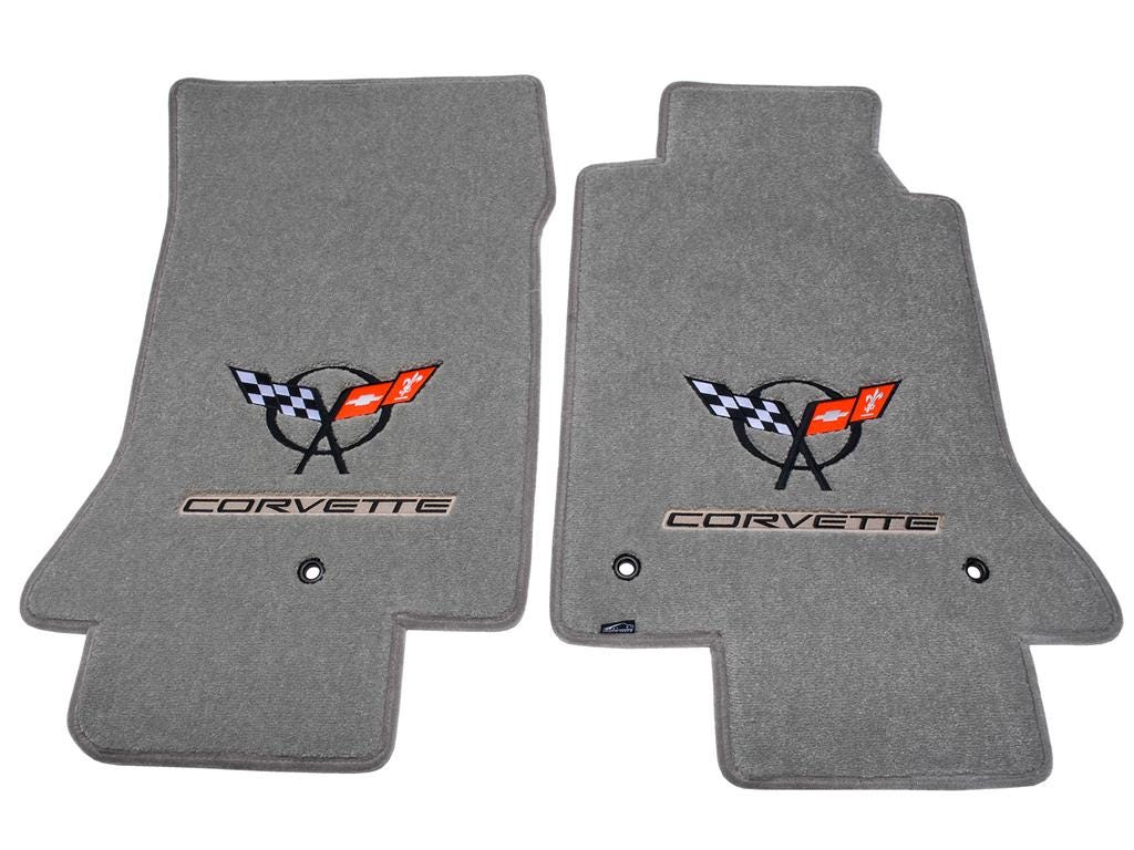 135137 1997-2004 Vloermatten - met zwart C5 logo en Corvette Script - Lloyd Design