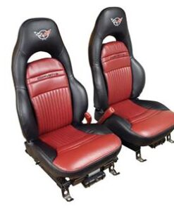 135172E 97-04 Standaard leder 2-toons Custom Seat Covers w/ geborduurd Logo * Kleur* -CA
