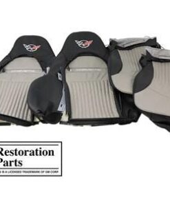 135214E 1997-2004 Sport Lea 2-Tone Custom Seat Covers w/ Geborduurd Logo *Color* - CA