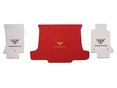 135288 1997-2004 vloer en lading mat set cabriolet - zilver c5 & script-lloyd ontwerp