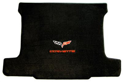 136006 2005-2013 C6 bagageruimte mat coupé met rood Script en C6 Emblem Lloyd ontwerp