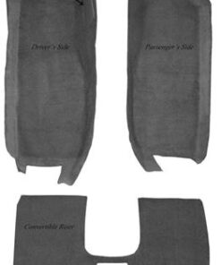 136073 05-13 Carpet set - cabrio voor met Riser - Mass Back - Truvette