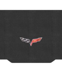 136116 2005-2013 Velourtex bagageruimte mat - Ebony met C6 Flag - cabrio