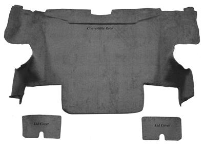 136137 05-13 Carpet set - cabrio achter met Mass Back - Truvette