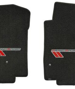 136205 2013 vloer matten - rood en zwart C6 Grand Sport Emblem - Lloyd ontwerp 2013 Late