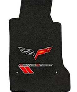 136281 2013 vloer matten rood & zwart C6 Grand Sport Double Emblem - Lloyd ontwerp 2013Late