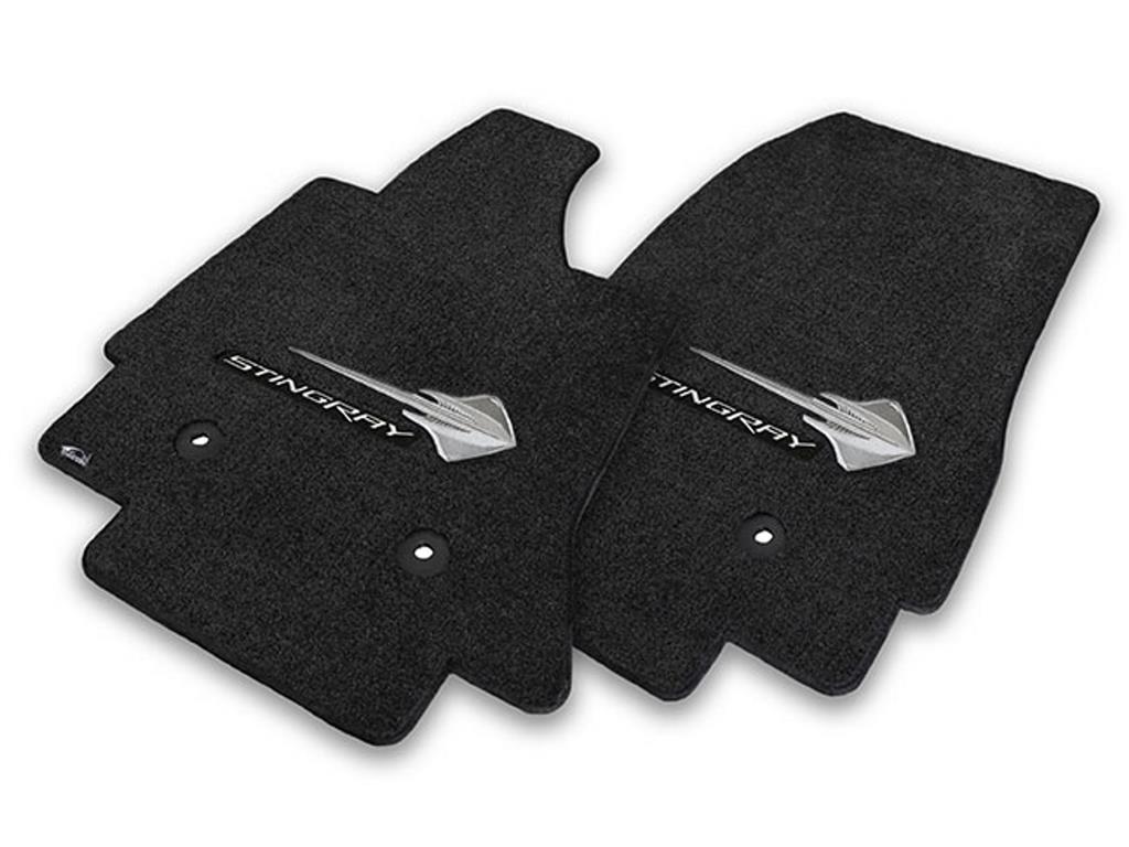 137139-95 14-19 C7 Stingray & Silver Script Brwnstn FloorMat