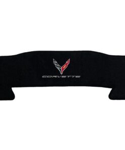 138027 2020-2027 C8 Corvette cabrio Crossflag Emblem & Script achter Trunk mat