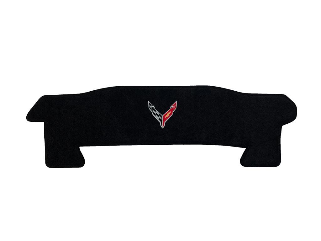 138084 2020-2027 C8 Corvette cabrio Crossflag Emblem zwart achter Trunk mat