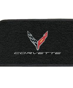 138099 2020-2027 Ebony / zwart Lloyds C8 Cross Flag Emblem & Script voor Trunk mat