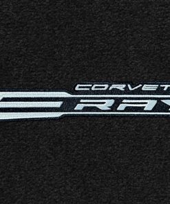 138213 2024-2025 Ebony / zwart Lloyds Eray Emblem & Corvette Script vloer matten