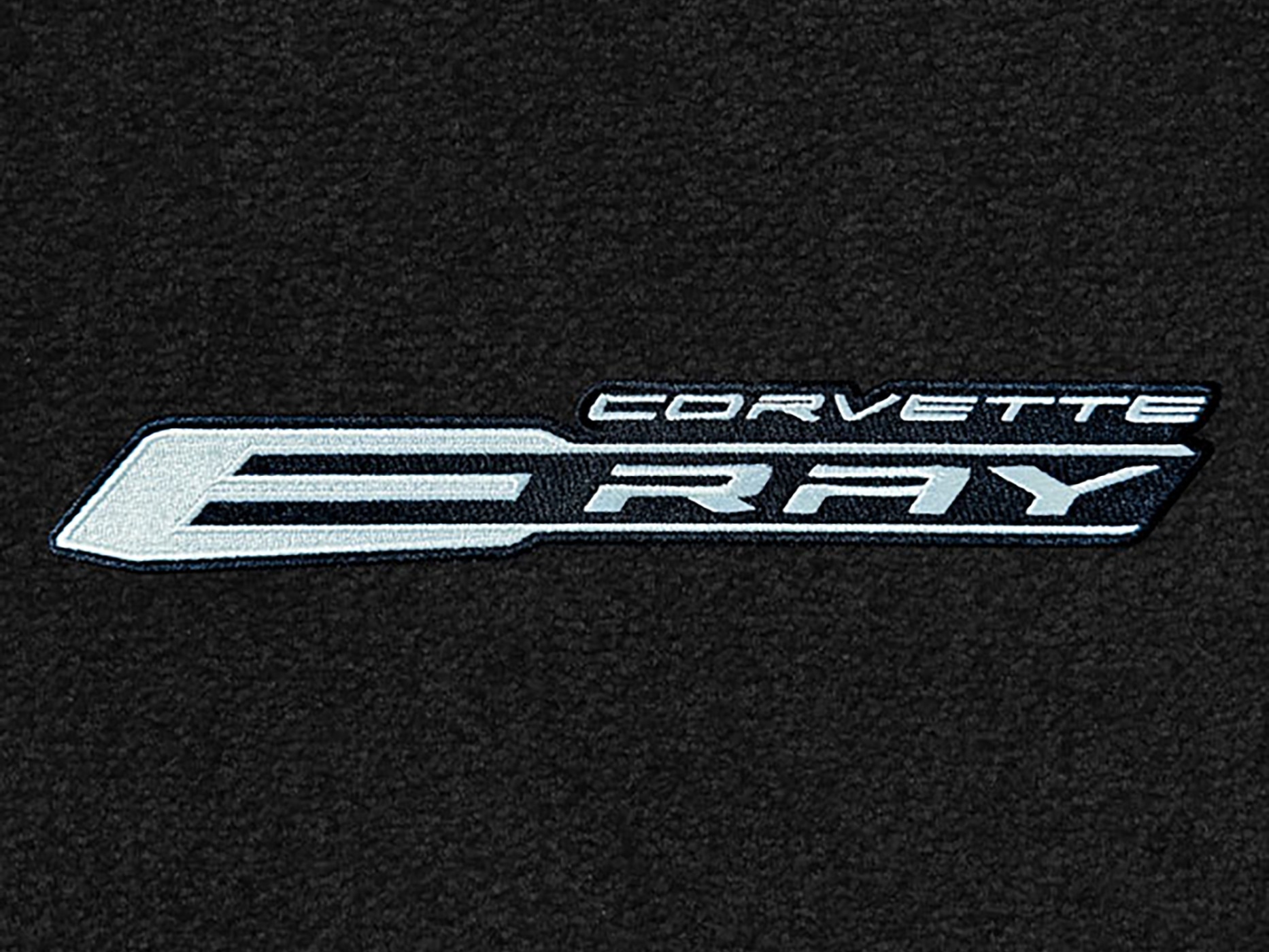138213 2024-2025 Ebony / zwart Lloyds Eray Emblem & Corvette Script vloer matten