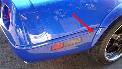 144501 1984-1996 Grand Sport achter spatbord Flare uitbreiding