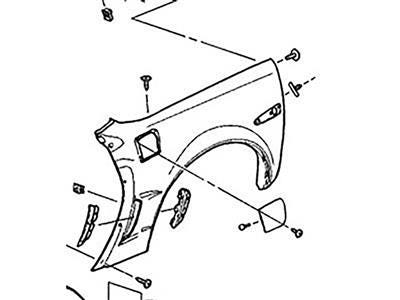 146122L 05-13 links Hand cabrio achter Quarter paneel behalve Z06/ZR1/Grand Sport
