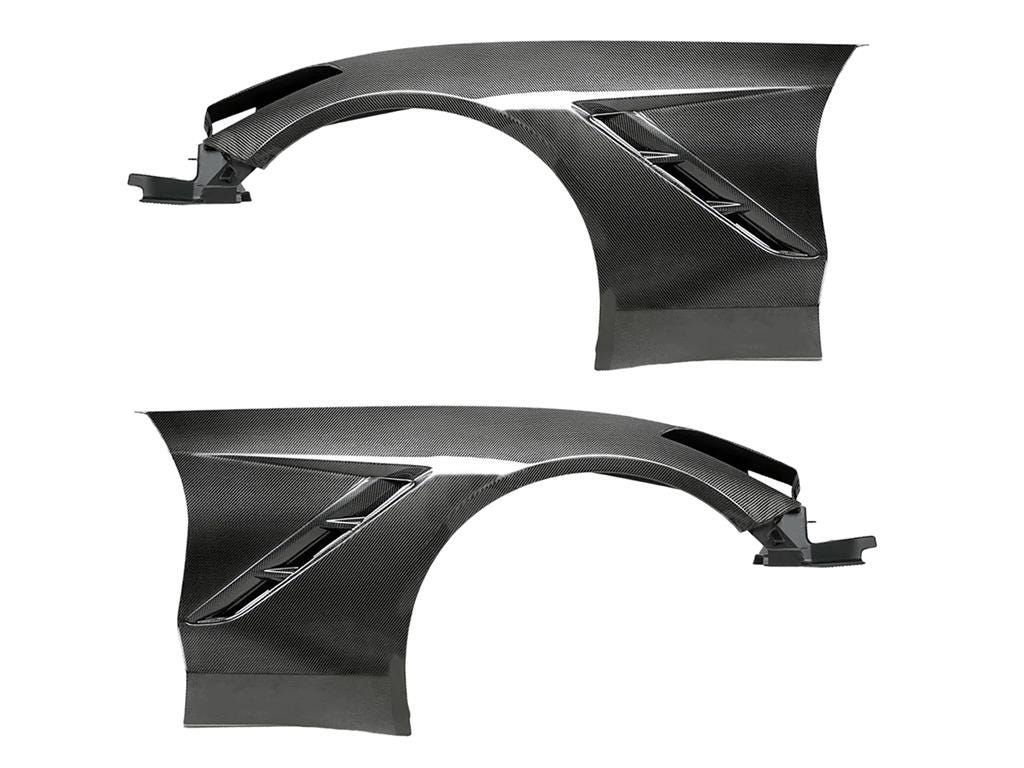 147129 14-19 Carbon Fiber Front Fenders-Exc Z06, Zr1, GS
