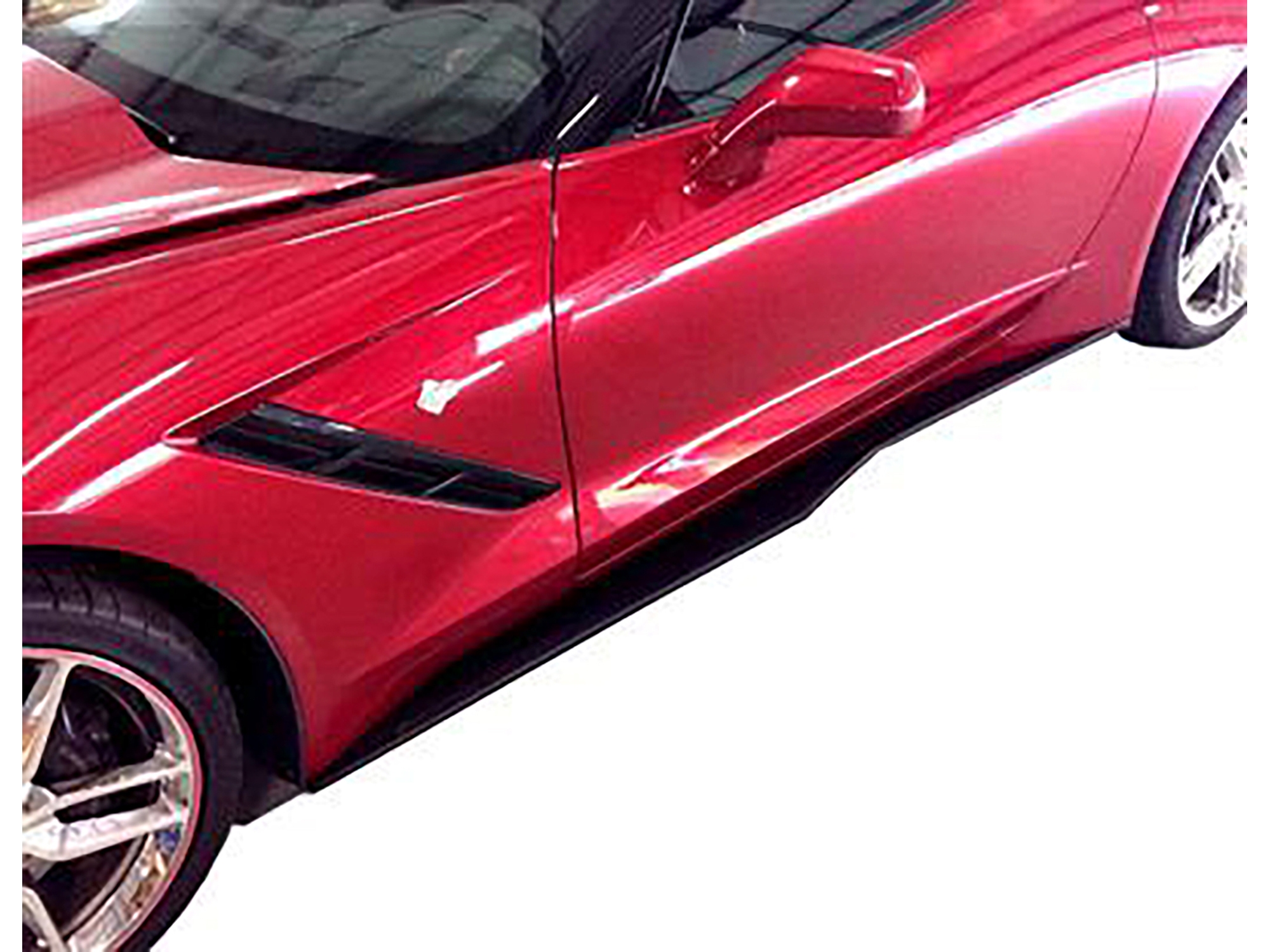 147200-117 14-19 Silver Side Skirt Z06 Style
