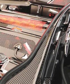 185044 97-04 Wiper / Grille / Cowl Vent Cover - Geperforeerd roestvrij staal